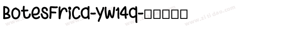 BotesFrica-yw14q字体转换