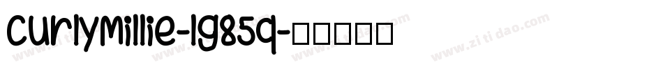 CurlyMillie-lg85q字体转换