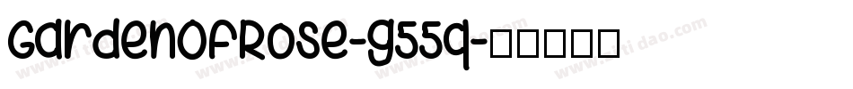 GardenOfRose-g55q字体转换