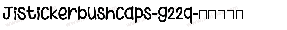 JiStickerbushCaps-g22q字体转换