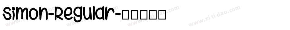 Simon-Regular字体转换
