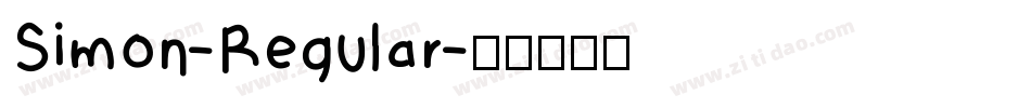 Simon-Regular字体转换