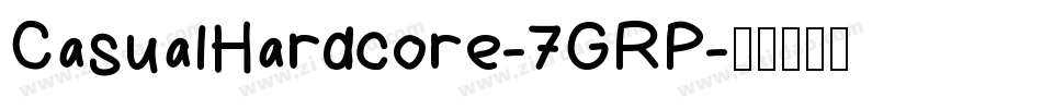 CasualHardcore-7GRP字体转换