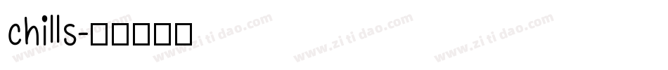 chills字体转换