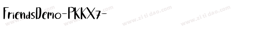 FriendsDemo-PKKX7字体转换