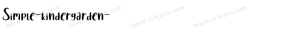 Simple-kindergarden字体转换