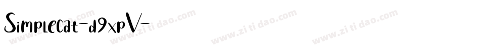 Simplecat-d9xpV字体转换