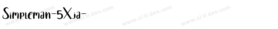 Simpleman-5Xja字体转换