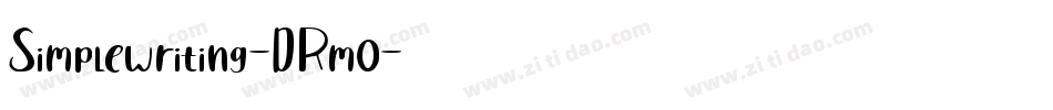 Simplewriting-DRm0字体转换