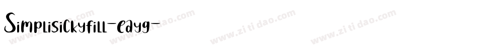 Simplisickyfill-eayg字体转换