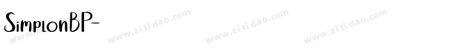 SimplonBP字体转换