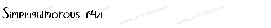 Simplyglamorous-e4zl字体转换