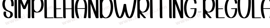 SimpleHandwriting-Regular字体转换