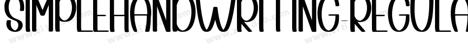 SimpleHandwriting-Regular字体转换
