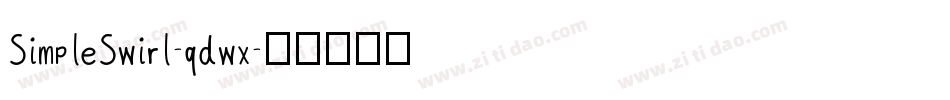 SimpleSwirl-qdwx字体转换