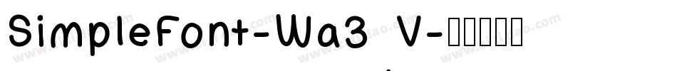 SimpleFont-Wa3V字体转换