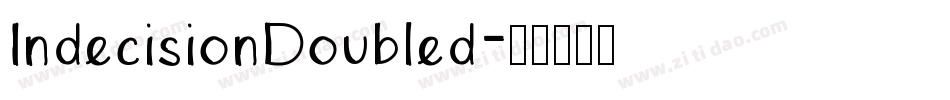 IndecisionDoubled字体转换