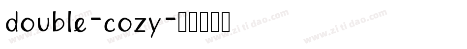 double-cozy字体转换