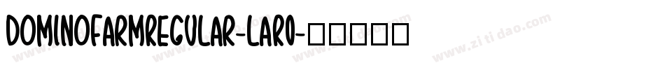 DominoFarmRegular-laR0字体转换