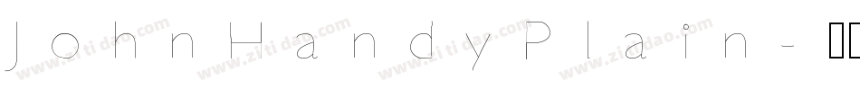JohnHandyPlain字体转换