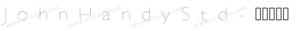 JohnHandyStd字体转换