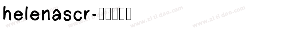 helenascr字体转换