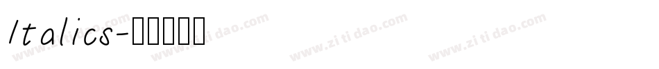 Italics字体转换