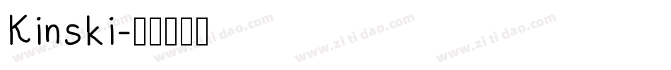 Kinski字体转换