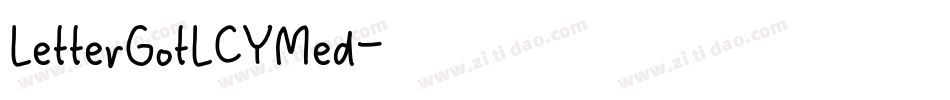 LetterGotLCYMed字体转换