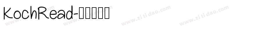 KochRead字体转换