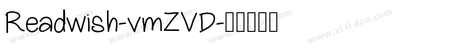 Readwish-vmZVD字体转换