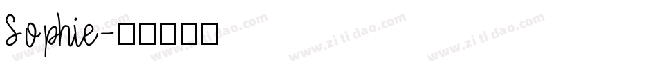 Sophie字体转换