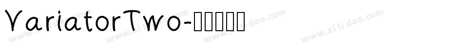 VariatorTwo字体转换