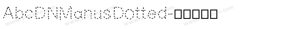 AbcDNManusDotted字体转换