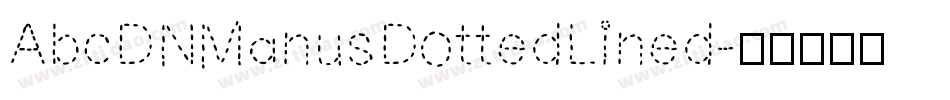 AbcDNManusDottedLined字体转换