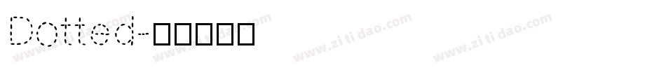 Dotted字体转换