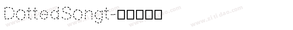 DottedSongt字体转换