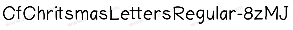 CfChritsmasLettersRegular-8zMJ字体转换