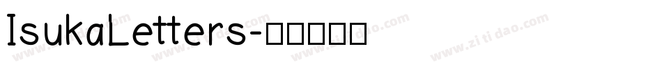 IsukaLetters字体转换