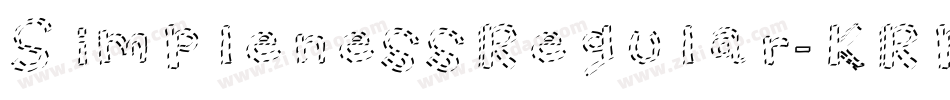 SimplenessRegular-KRpy字体转换