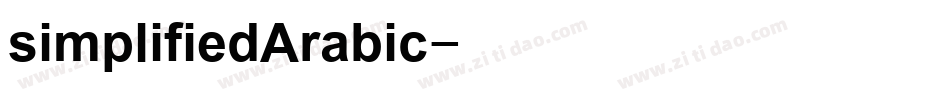 simplifiedArabic字体转换