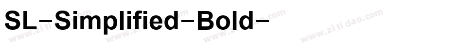 索尼兰亭SL-Simplified-Bold手机版字体转换