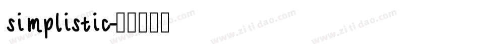 simplistic字体转换