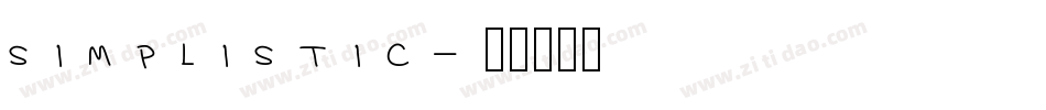 simplistic字体转换