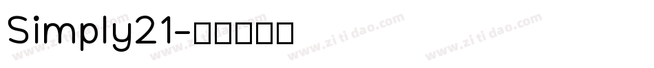 Simply21字体转换