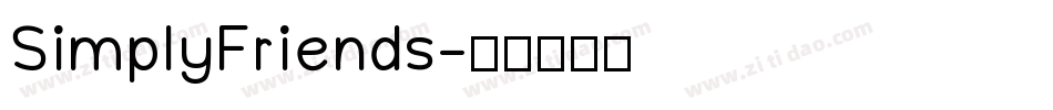 SimplyFriends字体转换