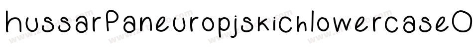 HussarPaneuropjskichLowercaseOblique-mOoG字体转换