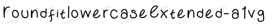 RoundfitLowercaseExtended-a1vg字体转换