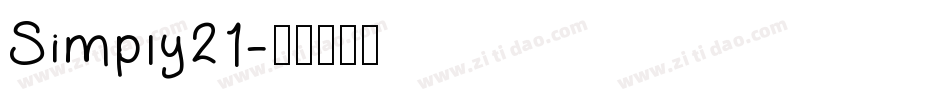 Simply21字体转换