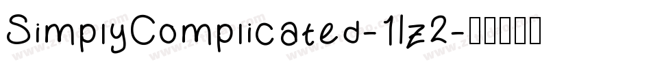 SimplyComplicated-1Lz2字体转换